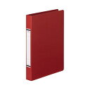 (まとめ) TANOSEE Oリングファイル(紙表紙) A4タテ 2穴 220枚収容 背幅36mm 赤 1セット(10冊) 【×3セット】