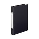 (まとめ) TANOSEE Oリングファイル(紙表紙) A4タテ 2穴 220枚収容 背幅36mm 黒 1セット(10冊) 【×3セット】