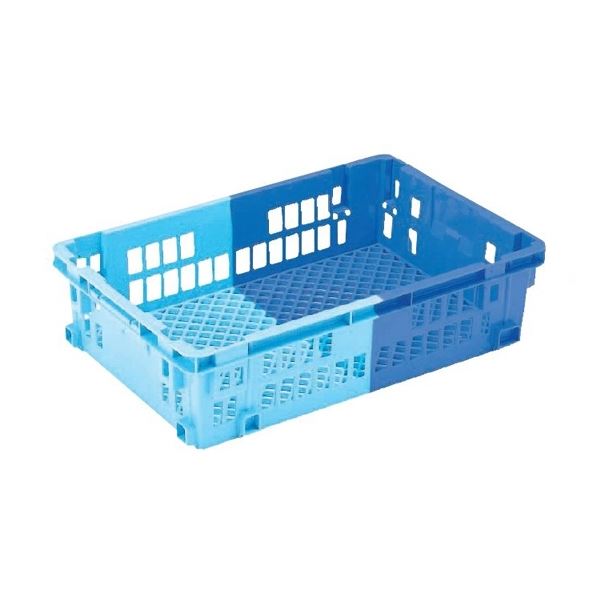 業務用コンテナボックス/食品用コンテナー 【NF-M43】 ダークブルー/ブルー 材質：PP (代引不可)