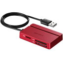 バッファロー USB2.0 マルチカードリーダー/ライター スタンダードモデル レッド BSCR100U2RD(2)