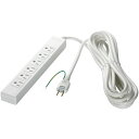 バッファロー(サプライ) 3ピン式電源タップ 6個口タイプ マグネット付 2m ホワイト BSTAPMG3620WH (代引不可)(2)