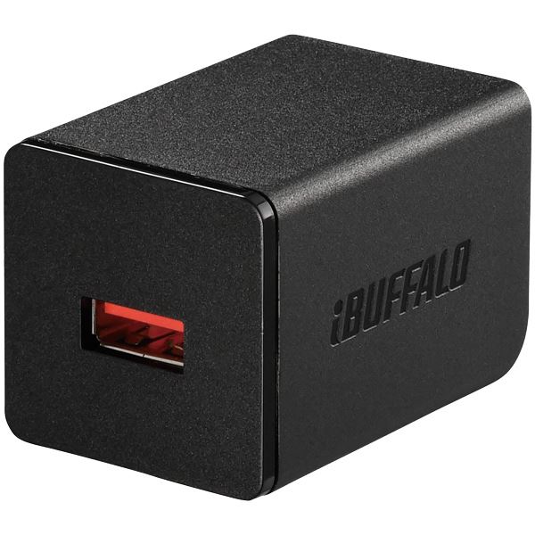 バッファロー(サプライ) 2.4A USB急速充電器 AutoPowerSelect機能搭載 1ポートタイプ自動判別USBx1 ブラック BSMPA2402P1BK (代引不可)