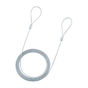 (まとめ)サンワサプライ eセキュリティ(ワイヤー、2.0m・2.2mm) SLE-11W-2【×10セット】