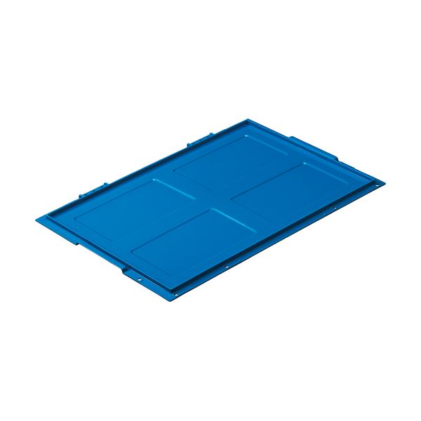 （まとめ） TANOSEE 折りたたみコンテナフタのみ 40・50L用 ダークブルー 1枚 【×5セット】