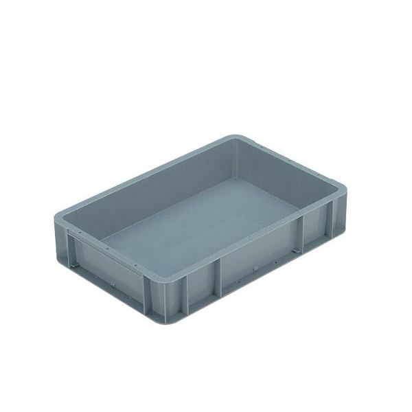 TP規格コンテナボックス 【TP-341B 穴無し】 グレー 相互モジュール嵌合可 (代引不可)