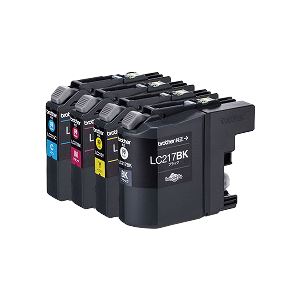 ブラザー工業 インクカートリッジ大容量タイプ お徳用4色パック LC217/215-4PK (代引不可)