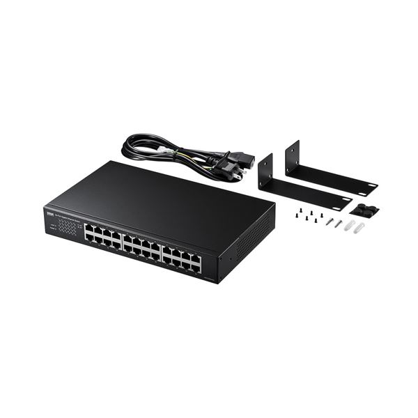 サンワサプライ Giga対応スイッチングハブ(24ポート)ループ検知機能つき LAN-GIGAH24L (代引不可)
