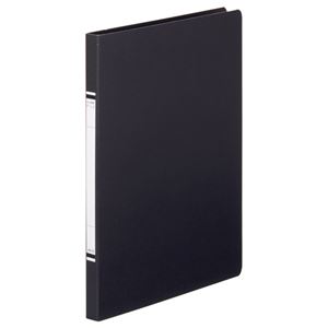 (まとめ) TANOSEE クランプファイル(紙表紙) A4タテ 100枚収容 背幅18mm 黒 1冊 【×20セット】