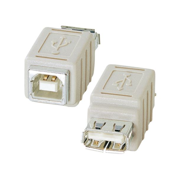 （まとめ）サンワサプライ USBアダプタ(A)メス-(B)メス AD-USB6 1個【×5セット】 (代引不可)