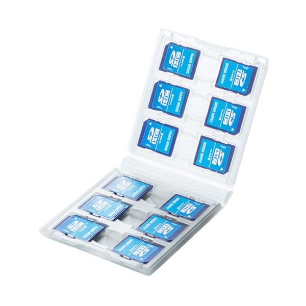 ■商品内容【ご注意事項】この商品は下記内容×10セットでお届けします。【商品説明】●色はクリアです。●SDカードの落下を防ぐツメ付きの収納トレーによりSDカードをしっかりと固定できるため、ケースを開けたときにSDカードが飛び出しません。●両面収納タイプで、ケースを開くと一度に全ての収納カードを確認することができます。●軽くて割れにくいPP（ポリプロピレン）素材を使用しています。■商品スペック寸法：W105×D14×H98mm色：クリア材質：PP(ポリプロピレン)収納枚数：SDカード12枚その他仕様：●重量:約48g■送料・配送についての注意事項●本商品の出荷目安は【3 - 10営業日　※土日・祝除く】となります。●お取り寄せ商品のため、稀にご注文入れ違い等により欠品・遅延となる場合がございます。●本商品は仕入元より配送となるため、沖縄・離島への配送はできません。[ FC-MMC26CL ]