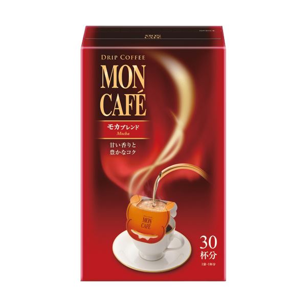 （まとめ）片岡物産 モンカフェ ドリップコーヒーモカブレンド 8g 1セット（60袋：30袋×2箱）【×2セッ..