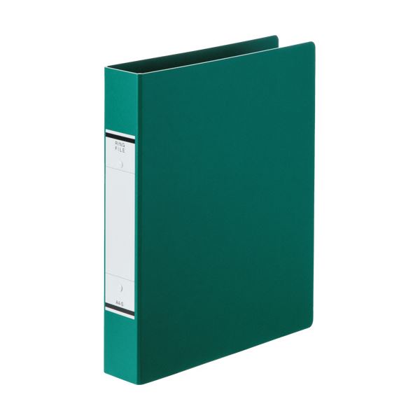 (まとめ)TANOSEEOリングファイル(紙表紙) A4タテ 2穴 320枚収容 背幅52mm 緑 1セット(10冊) 【×3セット】 (代引不可)