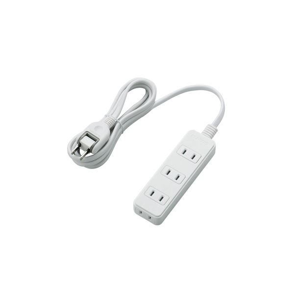 ■商品内容【ご注意事項】・この商品は下記内容×3セットでお届けします。オフィスやご家庭など、さまざまなシーンで使いやすい雷ガード付き電源タップです。雷サージから電子機器を守る、高性能雷サージ吸収素子を内蔵しています。最大サージ電圧12，500Vの高性能雷サージ吸収素子(バリスタ)を内蔵していますので、雷によるパソコンやAV機器などの電子機器への被害防止に有効です。 ※最大サージ電圧12500VはJEC210/212規格に基づく数値です。差込口には耐熱性に優れたユリア樹脂を使用しており、万一の発熱の際にも融解しにくく、電気火災の防止に有効です。トラッキング現象による火災の防止に役立つ絶縁キャップ付きのコンセントプラグを採用しています。電源コードには一般社団法人日本配線システム工業会規格(JWDS0010)に適合した二重被ふくコードを採用しており、断線や被ふく破れによる感電・火災の防止に有効です。狭い場所でも配線しやすい180°スイングプラグを採用しています。プラグ仕様は2ピン式で、便利な4個口タイプです。■商品スペック●本体差込口形状:2ピン●本体差込口個数:4個口●プラグ仕様:2ピン・スイングプラグ●コード長:2m●定格:125V・15A・1500W●雷ガード:◯●絶縁キャップ付きプラグ:○●二重被ふく:○●スイングプラグ:○●カラー:ホワイト●材質:本体:ABS樹脂、プラグ:PVC 差込口:ユリア樹脂●外形寸法:幅39mm×奥行126mm×高さ22.5mm ※コード部分及びプラグ部分を除く●質量:249g●使用可能地域:本製品は日本国内の電源を想定して設計されていますので、日本国外ではご使用いただけません。●電気用品安全法:PSE適合■送料・配送についての注意事項●本商品の出荷目安は【4 - 6営業日　※土日・祝除く】となります。●お取り寄せ商品のため、稀にご注文入れ違い等により欠品・遅延となる場合がございます。●本商品は同梱区分【TS1】です。同梱区分が【TS1】と記載されていない他商品と同時に購入された場合、梱包や配送が分かれます。●本商品は仕入元より配送となるため、沖縄・離島への配送はできません。[ T-KS02-2420WH ]