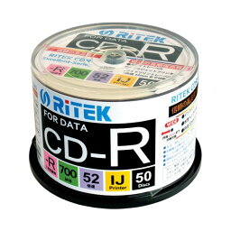 (まとめ）Ri-JAPAN データ用CD-R 50枚 CD-R700EXWP.50RT C【×5セット】 (代引不可)