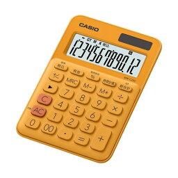 （まとめ）カシオ カラフル電卓 ミニジャストタイプ12桁 オレンジ MW-C20C-RG-N 1台【×5セット】 (代引不可)