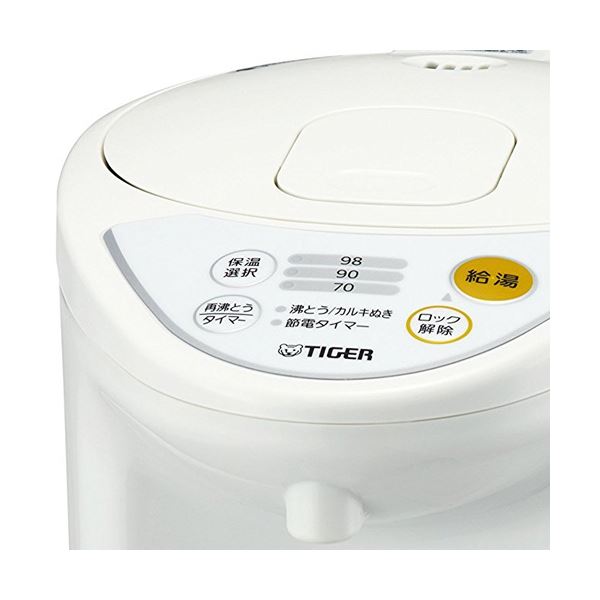 タイガー魔法瓶 マイコン電動ポット2.2L ホワイト PDR-G221W 1台