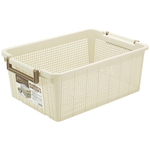 収納かご 収納ケース 約幅376×奥行540×高さ210mm アイボリー スタッキング可 重ね収納バスケットL クローゼット 押し入れ (代引不可) 収納かご 収納ケース 約幅376×奥行540×高さ210mm アイボリー スタッキング可 重ね収納バスケットL クローゼット 押し入れ (代引不可)