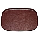 尺3 大寿木目小判盆/トレー 【新溜】 390mm×294mm×23mm 日本製 〔和食 レストラン 居酒屋 店舗 お店〕 (代引不可)