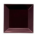 尺1 角四方前菜盆/トレー 【溜毘沙門天】 320×320×18mm 日本製 〔和食 レストラン 居酒屋 店舗 お店〕 (代引不可)