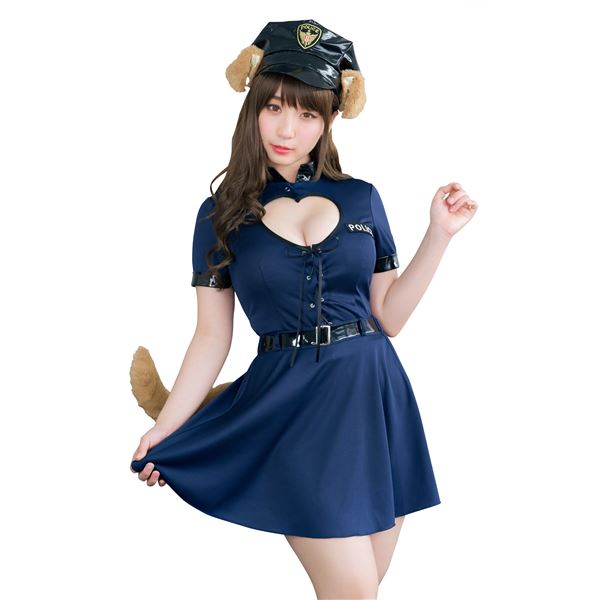 【コスプレ衣装/コスチューム】 HW レディアニマル ポリス×犬 〔ハロウィン パーティー 宴会〕 (代引不可)