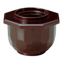 亀甲飯器/おひつ 【溜内朱 A】 127×118×高さ87(直径106×高さ77)mm 日本製 〔和食 レストラン 居酒屋 店舗〕 (代引不可)
