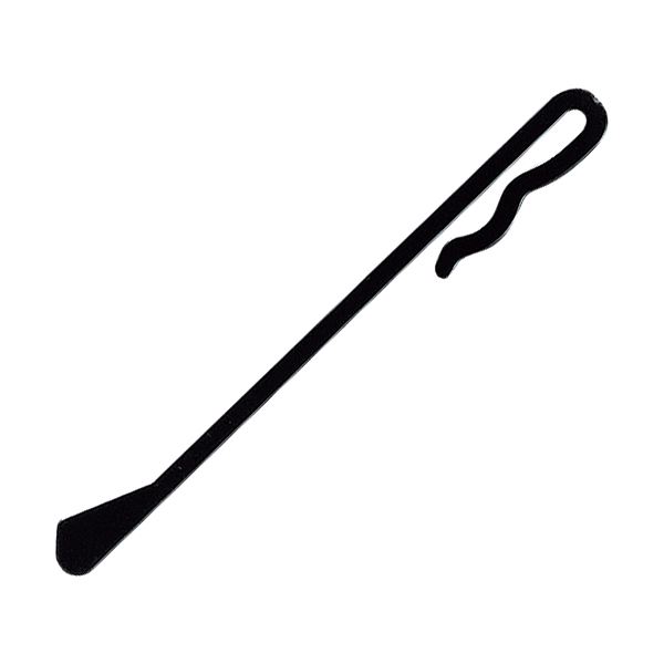 (まとめ) サンナップ クリップマドラー 95mm ブラック MDC-100BK 1パック(100本) 【×30セット】