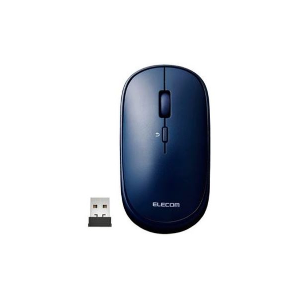 (まとめ)エレコム 薄型無線マウス ブルー M-TM10DBBU【×3セット】