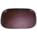 尺4 オーバル布目盆/トレー 【新溜SL】 421mmmm×318mmmm×16mm 日本製 〔和食 レストラン 居酒屋 店舗 お店〕 (代引不可)