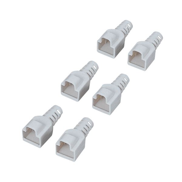 (まとめ)エレコム 先付タイプコネクタ保護カバーエコ対応 ベージュ LD-EBBE6 1パック(6個)【×10セット】 (代引不可)