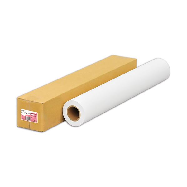 （まとめ）TANOSEEインクジェット用薄手マット紙 A1ロール 594mm×50m 1本【×2セット】 (代引不可)