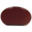 尺3 半月盆/トレー 【溜 A】 395mm×355mm×17mm 日本製 食洗機対応 〔和食 レストラン 居酒屋 店舗 お店〕【ポイント10倍】 (代引不可)
