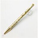 日本製 ハンドメイド ボールペン/文房具 【白箔金・七草】 クロスタイプ 芯:0.7mm 美濃和紙 友禅紙 文具 オフィス用品