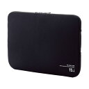 (まとめ)エレコム ネオプレンPCインナーバッグ15.6インチノートPC対応 ブラック BM-IBNP15BK 1個【×3セット】 (代引不可)(2)