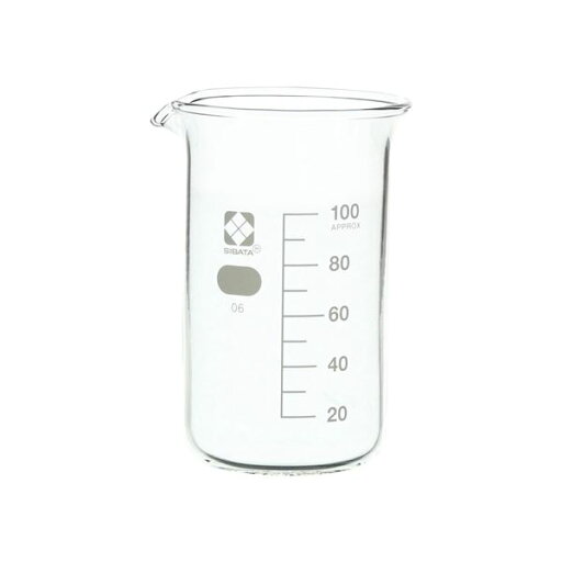 トールビーカー 目安目盛付 100mL 10入 【010040-100A】 トールビーカー 目安目盛付 100mL 10入 【010040-100A】