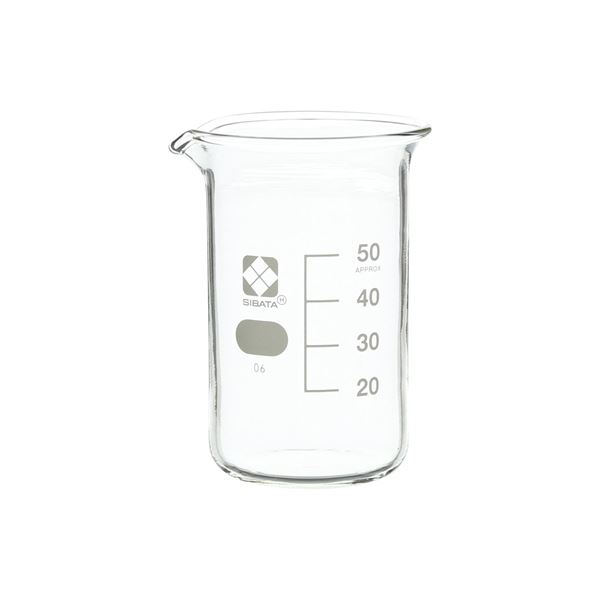トールビーカー 目安目盛付 50mL 10入 【010040-50A】