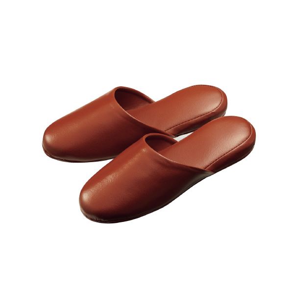 オーミケンシ 高周波レザースリッパ ブラウン 10足組 (代引不可)