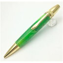 日本製 スワロフスキー ボールペン/文房具 【グリーン】 パーカータイプ 芯:0.7mm 文具 オフィス用品 『Acrylic』