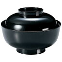 四ツ椀/お椀 【汁 黒 A】 直径126mm×高さ90(60)mm 日本製 〔和食 レストラン 店舗 お店〕 (代引不可)