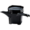 角湯筒/和食器 【黒A】 205×235×125mm 700cc 日本製 〔和食 レストラン 居酒屋 店舗 お店〕 (代引不可)