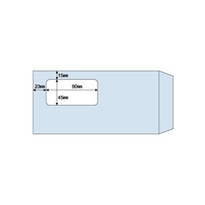（まとめ）ヒサゴ 窓つき封筒 A4三ツ折用 アクアMF16 1箱(100枚) 【×3セット】