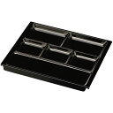 フライトプレート/和食器 【オール黒塗 TA】 370×330×21mm 日本製 〔和食 レストラン 居酒屋 店舗 お店〕 (代引不可)