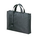 (まとめ)LIHITLAB キャリングバッグ2WAYワイド A-7651-24黒【×5セット】 (代引不可)(3)