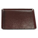 尺1 耐熱木目角盆/トレー 【茶SL】 338mm×338mm×18mm 日本製 食洗機対応 〔和食 レストラン 居酒屋 店舗 お店〕 (代引不可)