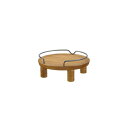 （まとめ）ペット用 木製テーブルシングル ブラウン (ペット用品) (×2セット） (代引不可)
