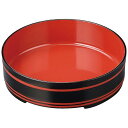 尺0 めん桶/和食器 【黒朱ヒモ A】 直径310×83mm 日本製 〔和食 レストラン 居酒屋 店舗 お店〕 (代引不可)