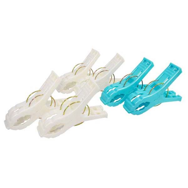 (まとめ) つながるピンチ/洗濯バサミ 【6個入り】 2重バネ 洗濯用品 【×20個セット】 (代引不可)