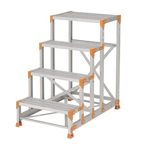 ESCO エスコ 600x400mm/ 1.0m 作業台(グレーチング/アルミ合金 EA903BW-41(代引不可)【送料無料】