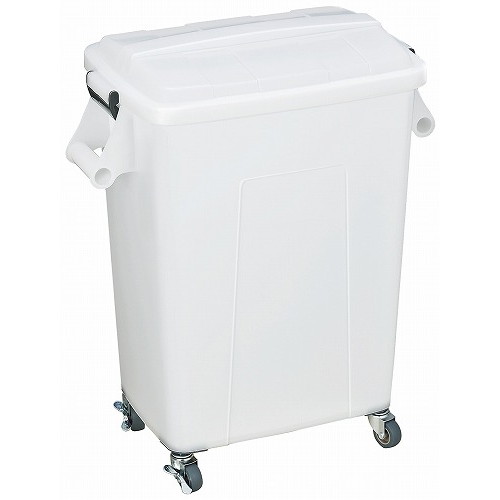 ■商品説明●キャスター：自在×4(2ヶストッパー付)●食品衛生法適合の素材を使用していますので、飲み水などの保存にも適しています。●本体内側に5Lごとの目盛付。●耐荷重：35kg■直径・サイズ510×310×H620■深さ■重さ■容量45L...