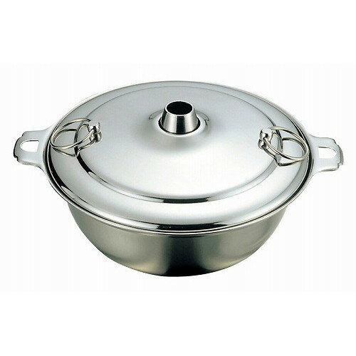 K 18-8 しゃぶしゃぶ鍋 26cm(代引不可)【送料無料】