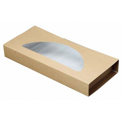正角クラフトピザBOX 窓付10インチハーフ(25枚入)553219(代引不可)【送料無料】